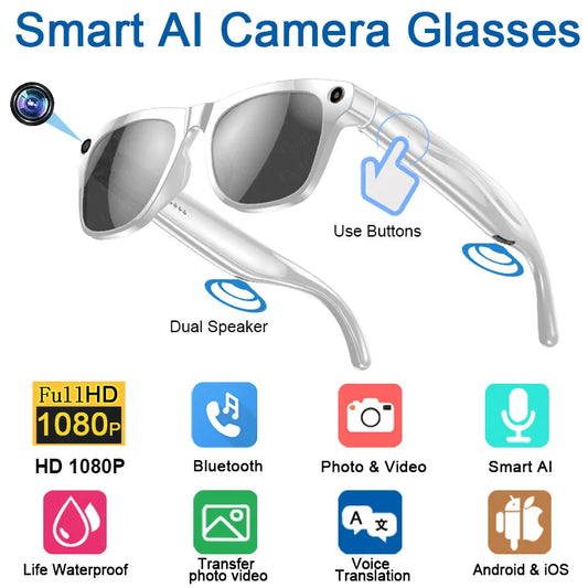 Xiaomi AI Smart Glasses Chat GPT 4K HD Camera Glasses Bluetooth Call 260Mah Battery Voice Assistant Navigation Waterproof